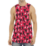 Karate Pattern Print Men's Muscle Tank Top
