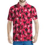 Karate Pattern Print Men's Polo Shirt
