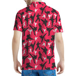 Karate Pattern Print Men's Polo Shirt