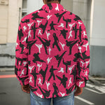 Karate Pattern Print Men's Shirt Jacket