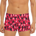 Karate Pattern Print Men's Short Boxer Briefs