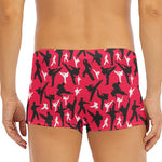 Karate Pattern Print Men's Short Boxer Briefs