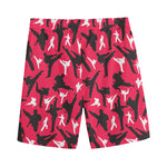 Karate Pattern Print Men's Sports Shorts