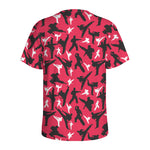 Karate Pattern Print Men's Sports T-Shirt