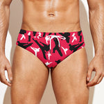 Karate Pattern Print Men's Swim Briefs