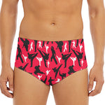 Karate Pattern Print Men's Triangle Swim Briefs