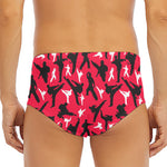 Karate Pattern Print Men's Triangle Swim Briefs