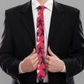 Karate Pattern Print Necktie