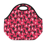 Karate Pattern Print Neoprene Lunch Bag