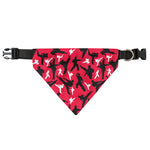 Karate Pattern Print Over The Collar Dog Bandana