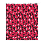 Karate Pattern Print Polyester Shower Curtain