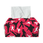 Karate Pattern Print Rectangle Tissue Box Cover