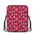 Karate Pattern Print Rectangular Crossbody Bag