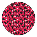 Karate Pattern Print Round Floor Mat