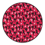 Karate Pattern Print Round Floor Mat