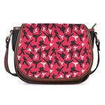 Karate Pattern Print Saddle Bag