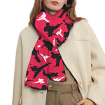 Karate Pattern Print Scarf