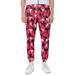 Karate Pattern Print Scuba Joggers