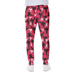 Karate Pattern Print Scuba Joggers