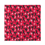 Karate Pattern Print Silk Bandana