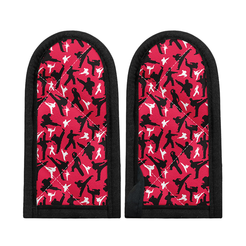 Karate Pattern Print Skillet Handle Cover