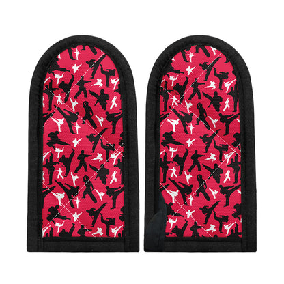 Karate Pattern Print Skillet Handle Cover