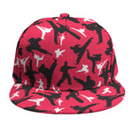Karate Pattern Print Snapback Cap
