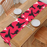 Karate Pattern Print Table Runner
