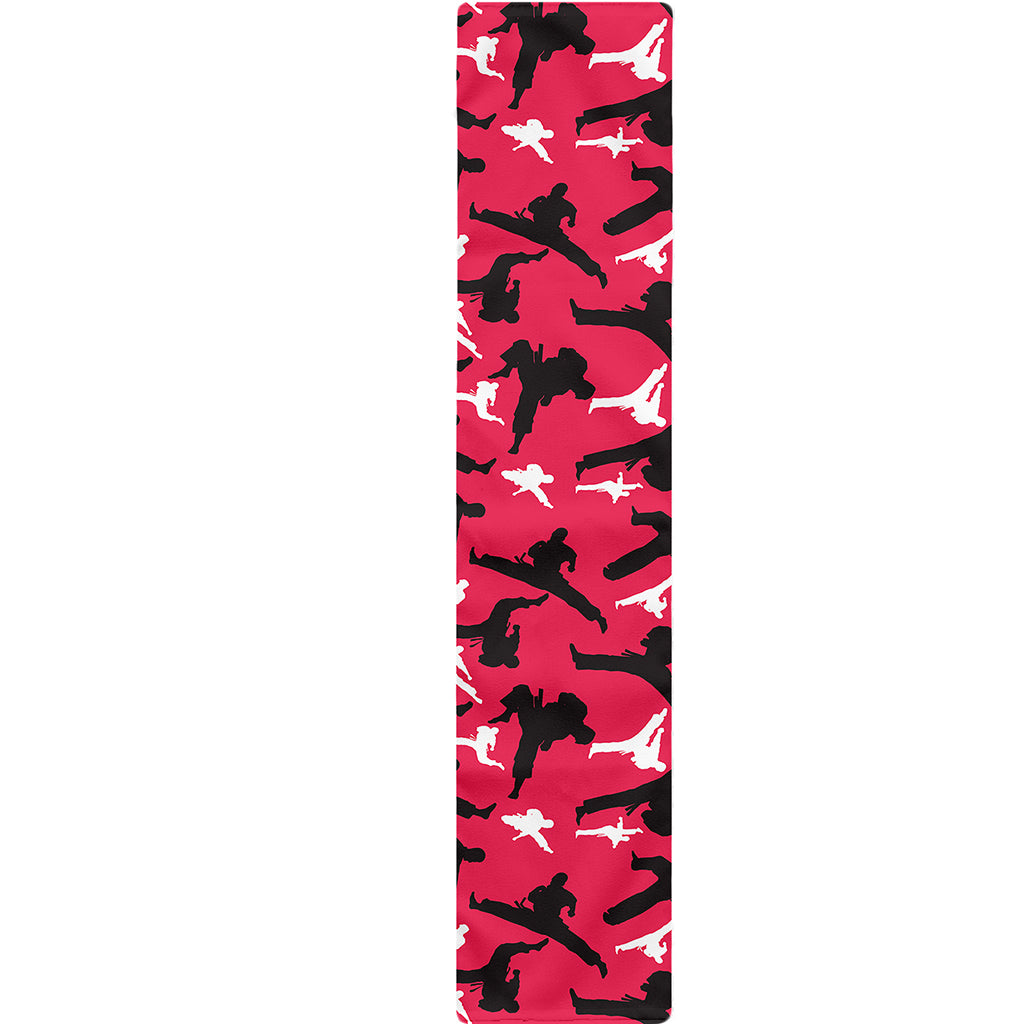 Karate Pattern Print Table Runner