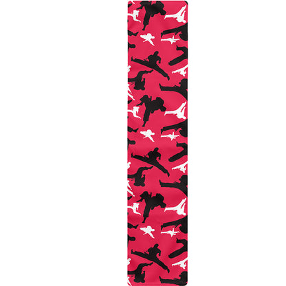 Karate Pattern Print Table Runner