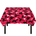Karate Pattern Print Tablecloth