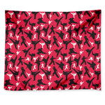 Karate Pattern Print Tapestry