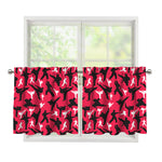 Karate Pattern Print Tier Curtains