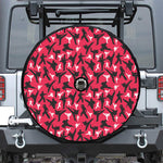 Karate Pattern Print Tire Cover With Camera Hole