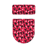 Karate Pattern Print Toilet Lid And Tank Cover Set