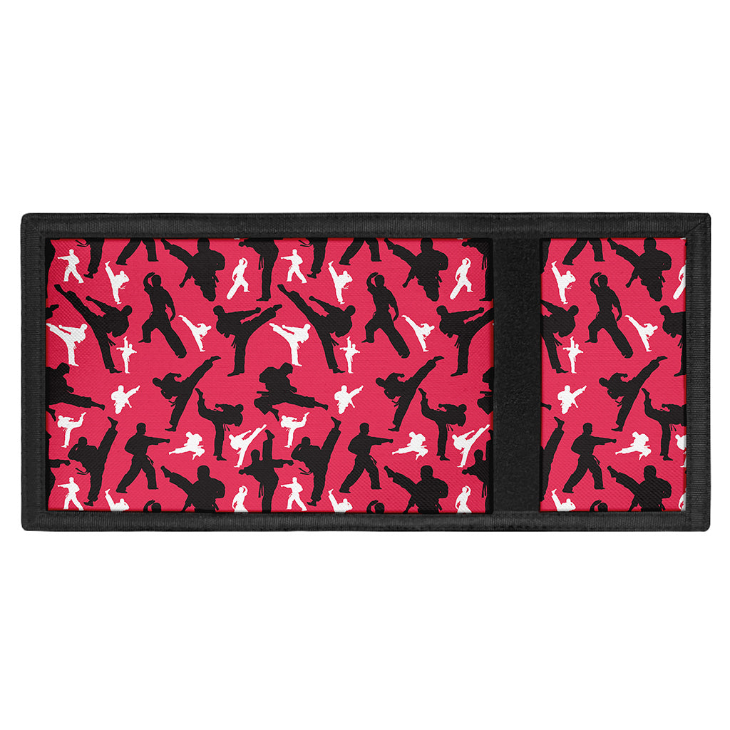 Karate Pattern Print Trifold Wallet