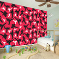 Karate Pattern Print Wall Sticker