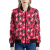 Karate Pattern Print Women's Bomber Jacket