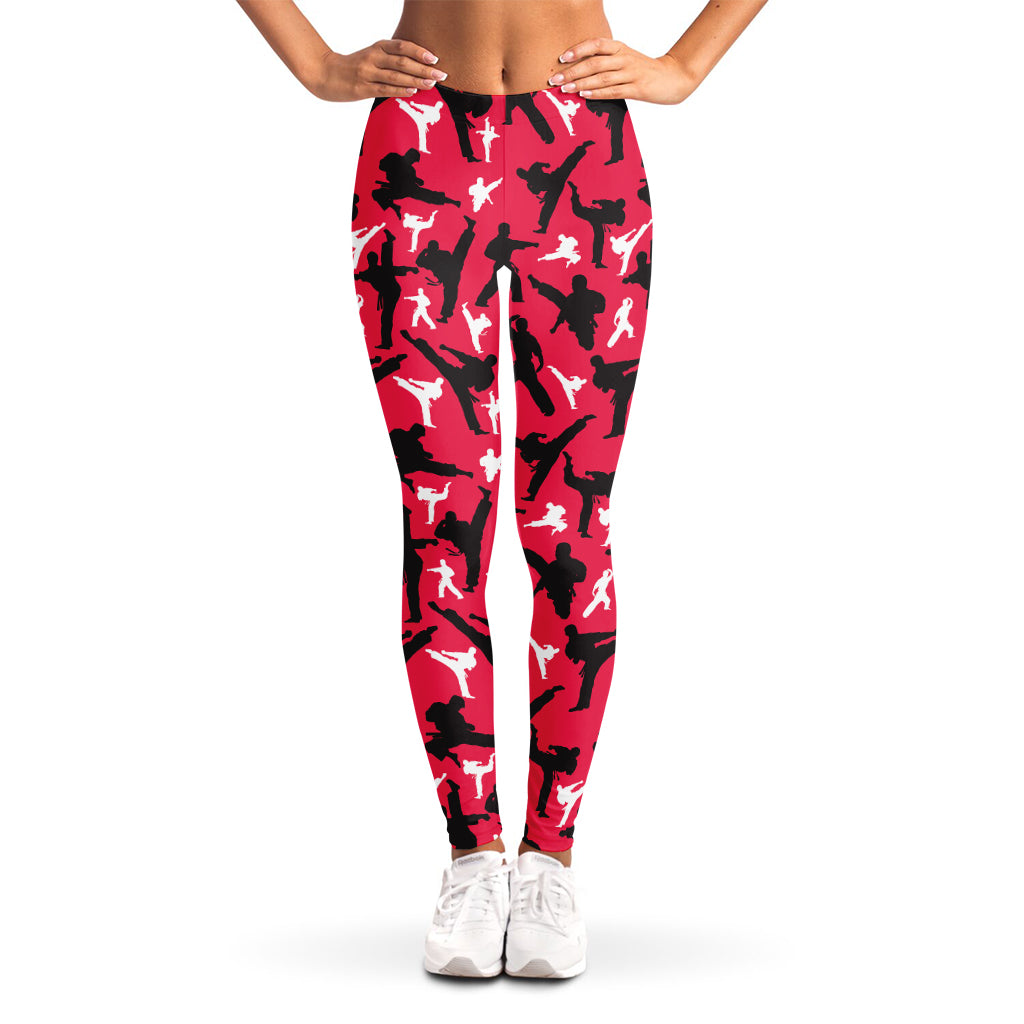 Karate Pattern Print Women's Leggings