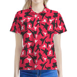 Karate Pattern Print Women's Polo Shirt