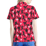 Karate Pattern Print Women's Polo Shirt