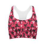 Karate Pattern Print Women's Sports Bra