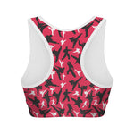 Karate Pattern Print Women's Sports Bra