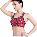 Karate Pattern Print Women's Sports Bra