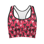 Karate Pattern Print Women's Sports Bra