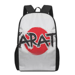 Karate Text Print 17 Inch Backpack