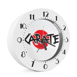 Karate Text Print Alarm Clock
