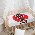 Karate Text Print Baby Crib Sheet