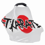 Karate Text Print Baby Seat Cover