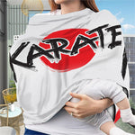 Karate Text Print Baby Seat Cover